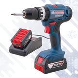 BOSCH 18V COMBI DRILL WITH 2 X 4.0AH Li-ION BATTERIES