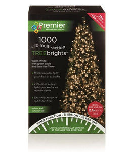 1000 M-A Led TreeBrights Timr - Warm White