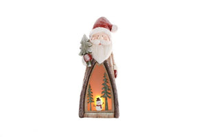 Santa With Flicker Candle