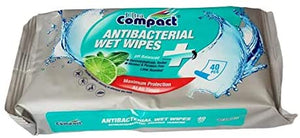 Ultra Compact Antibacterial Wet Wipes Pk 40