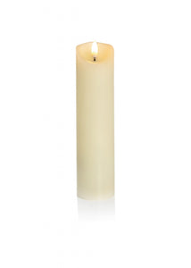 20 x 5 Cm Cream Pillar Candle W/ Timer