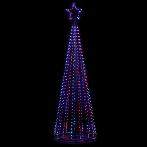 2.1M BLK PIN WIRE PYRAMID TREE